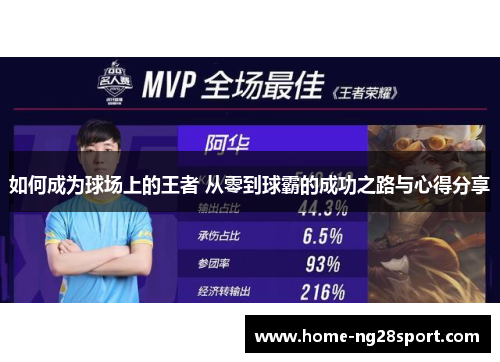 如何成为球场上的王者 从零到球霸的成功之路与心得分享
